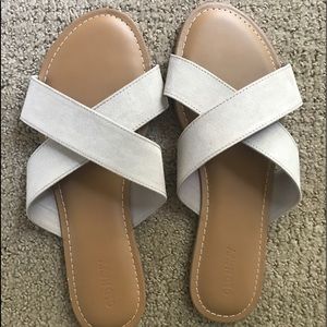 cross strap sandals